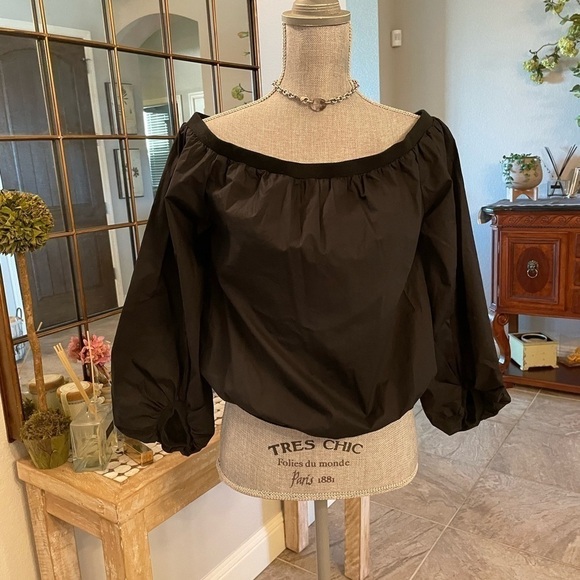 7 For All Mankind Off-the-shoulder crop top - Picture 2 of 4